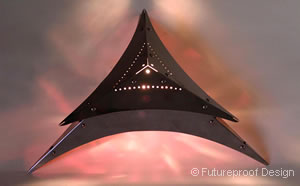 halogen pyramid lamp